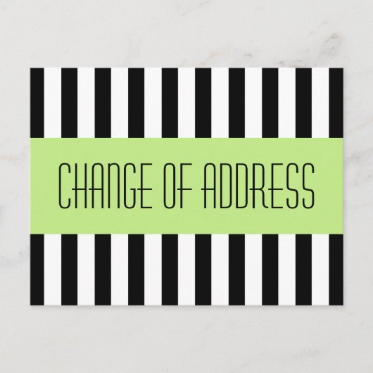 トレンディーファッショナブル新しいアドレス移動 案内ポストカード (正面)