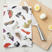 トレンディーファッションシューズキッチンタオル キッチンタオル (四つ折り)