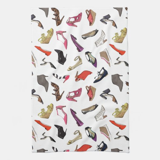 トレンディーファッションシューズキッチンタオル キッチンタオル (縦)