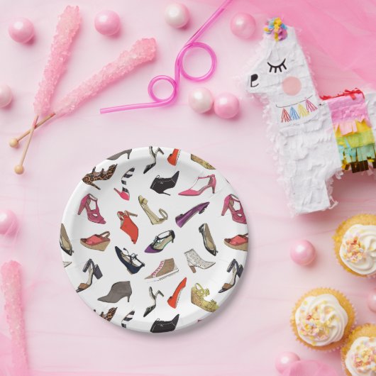 トレンディーファッションシューズ紙プレート ペーパープレート (パーティー)