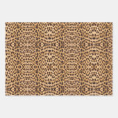 トレンディーファッションスタイリッシュヒョウ斑点チータプリント ラッピングペーパーシート (正面3)