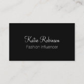 トレンディーファッションソーシャルメディアインフルエンサー 名刺 (裏面)