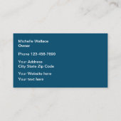 トレンディーファッションテーマ 名刺 (裏面)