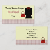 トレンディーファッションデザイン業 名刺 (正面/裏面)