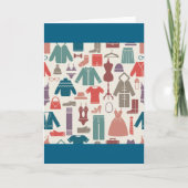 トレンディーファッションパタスタイリッシューン衣服図 カード (正面)