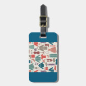 トレンディーファッションパタスタイリッシューン衣服図 ラゲッジタグ (正面縦)