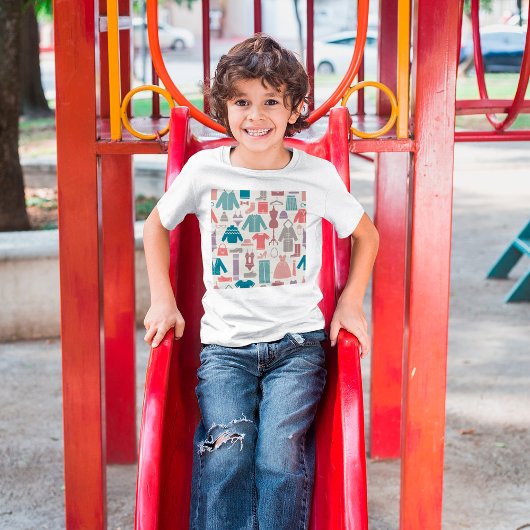 トレンディーファッションパタスタイリッシューン衣服図 Tシャツ