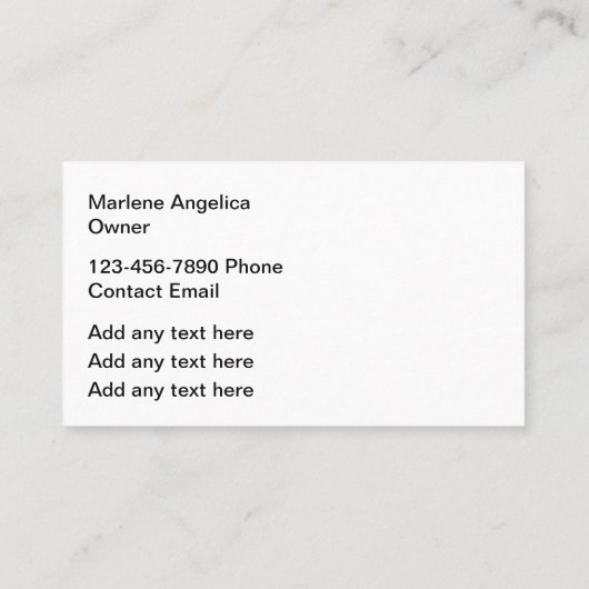 トレンディーファッションメイクアップ美しいテーマ 名刺 (裏面)