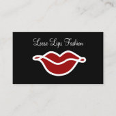 トレンディーファッションメイクアップ美しいテーマ 名刺 (正面)