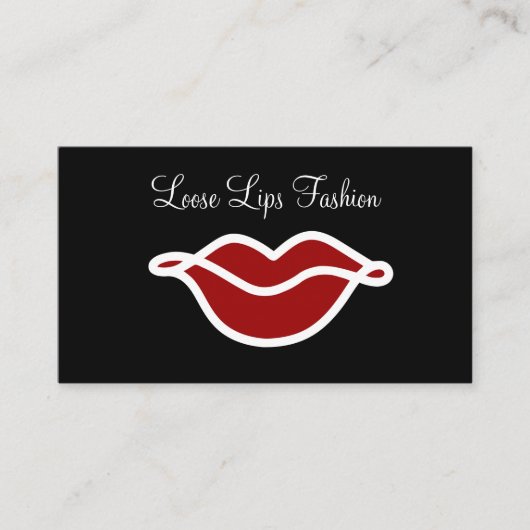 トレンディーファッションメイクアップ美しいテーマ 名刺 (正面)