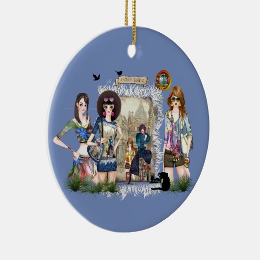 トレンディーファッションモデル&アントンピエック セラミックオーナメント (右)