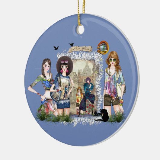 トレンディーファッションモデル&アントンピエック セラミックオーナメント (左)