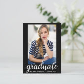 トレンディーファッション卒業パーティフォト招待状B インビテーションポストカード (スタンド正面)