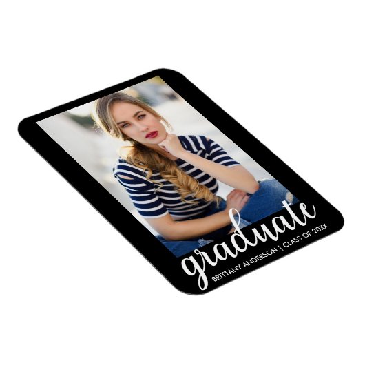 トレンディーファッション卒業写真の発表 マグネット (右側)