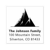 トレンディーファミリーネーム文字マウンテン差出人住所 セルフインキングスタンプ (デザイン)