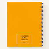 トレンディーファミリーレシピ本。 | カスタム調理師のキッチン ノートブック (裏面)