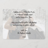 トレンディーファミリー写真（ペットポープリント付き） シーズンカード (裏面)