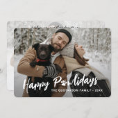 トレンディーファミリー写真（ペットポープリント付き） シーズンカード (正面/裏面)