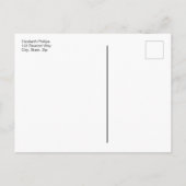 トレンディーファミリー懇親会 |日付タイポグラフィの保存 案内ポストカード (裏面)