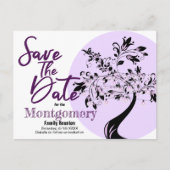 トレンディーファミリー懇親会 |日付タイポグラフィの保存 案内ポストカード (正面)