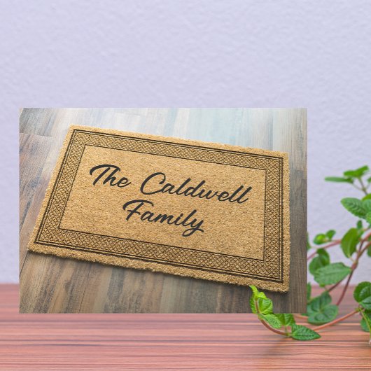 トレンディーファミリ名の前面の形状のカスタム移動 案内状