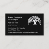 トレンディーファミリ系図学サービス 名刺 (裏面)