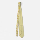 トレンディーファンキートロピカルバナナパターン(の模様が)ある ネクタイ (裏面)