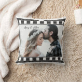 トレンディーフィルムリール映画パーソナライズされた写真枠 クッション (ブランケット)