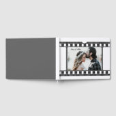 トレンディーフィルムリール映画パーソナライズされた写真枠 ゲストブック (全面)