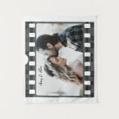 トレンディーフィルムリール映画パーソナライズされた写真枠 タペストリー (正面)