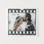 トレンディーフィルムリール映画パーソナライズされた写真枠 タペストリー (正面(横))