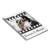 トレンディーフィルムリール映画パーソナライズされた写真枠 ノートブック (右側)