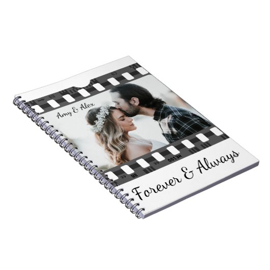 トレンディーフィルムリール映画パーソナライズされた写真枠 ノートブック (右側)