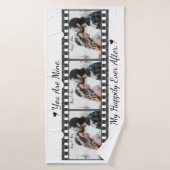 トレンディーフィルムリール映画パーソナライズされた写真枠 バスタオル (バスタオル)