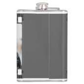 トレンディーフィルムリール映画パーソナライズされた写真枠 フラスク (裏面)