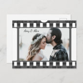 トレンディーフィルムリール映画パーソナライズされた写真枠 ポストカード (正面/裏面)