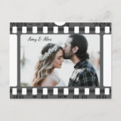 トレンディーフィルムリール映画パーソナライズされた写真枠 ポストカード (正面)
