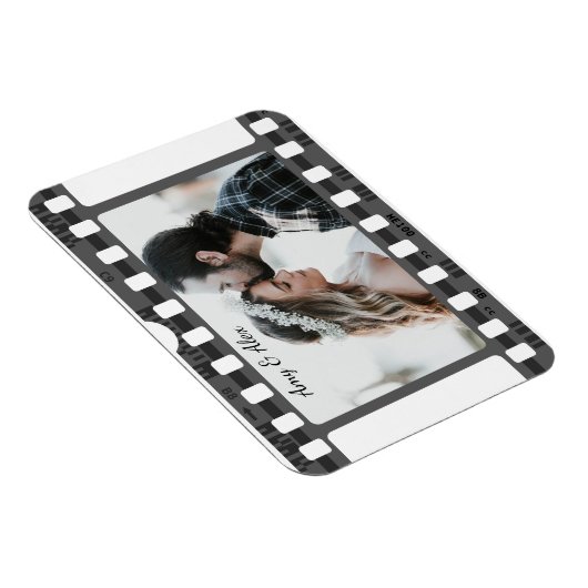 トレンディーフィルムリール映画パーソナライズされた写真枠 マグネット (右側)