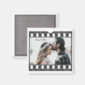 トレンディーフィルムリール映画パーソナライズされた写真枠 マグネット (正面/裏面)