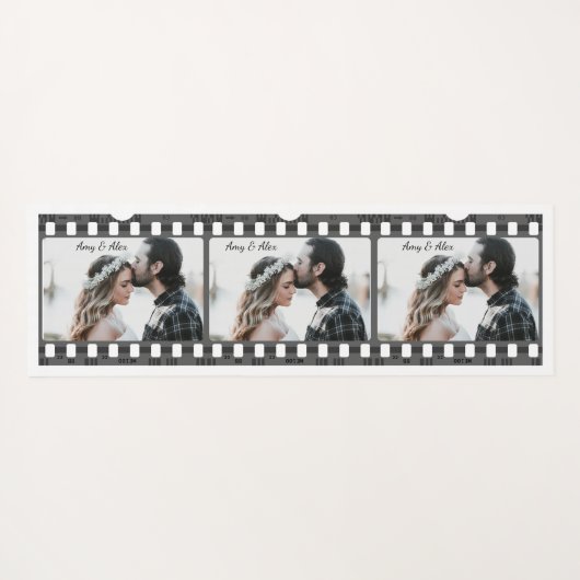 トレンディーフィルムリール映画パーソナライズされた写真枠 ヨガマット (裏面(横))