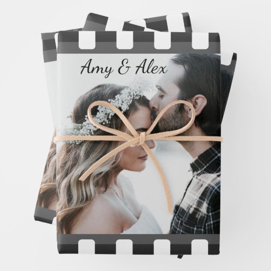 トレンディーフィルムリール映画パーソナライズされた写真枠 ラッピングペーパーシート (インサイチュ)