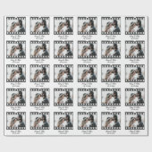 トレンディーフィルムリール映画パーソナライズされた写真枠 ラッピングペーパー (フラット)