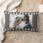 トレンディーフィルムリール映画パーソナライズされた写真枠 ランバークッション (ブランケット)