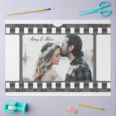 トレンディーフィルムリール映画パーソナライズされた写真枠 薄葉紙 (クラフト)