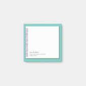 トレンディーフェイクスパイラル紙モノグラムポストイットノート ポストイット (正面)