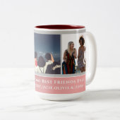 トレンディーフェイクバラ金ゴールドスクリプト |友だち最高のの写真 ツートーンマグカップ (正面右)