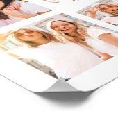 トレンディーフェイクバラ金ゴールドスクリプト |友だち最高のの写真 ポスター (角)