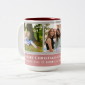 トレンディーフェイクバラ金ゴールドスクリプト |姉妹最高のの写真 ツートーンマグカップ (正面左)