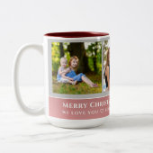 トレンディーフェイクバラ金ゴールドスクリプト |姉妹最高のの写真 ツートーンマグカップ (左)