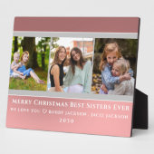 トレンディーフェイクバラ金ゴールドスクリプト |姉妹最高のの写真 フォトプラーク (側面)